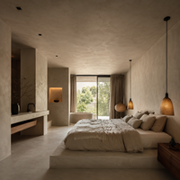 Microcemento con Efecto Piedra para Paredes y Suelos, Acabado Liso Mate, Impermeable, para Proyectos de Diseño de Interiores de Lujo