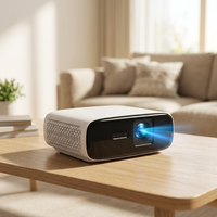 Projecteur d'écran portable ultra-compact A46 Smart Home Cinéma Vidéo Laser LED Extérieur Android 14 Wi-Fi à courte focale pour ordinateur portable