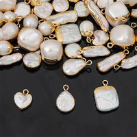 Anti-ternissement étanche bricolage breloques 18k PVD plaqué or en gros en acier inoxydable 316L perle pendentifs pour la fabrication de bijoux