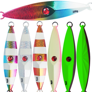 Señuelo de Pesca Jigging de 200g, Metálico, para Pesca en Aguas Profundas, Pesca en Agua Salada, Jigging Lento, Hundimiento Lento, Luminoso - Product Image 1
