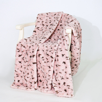 Couverture de luxe en fausse fourrure en peluche jeter longue pile moelleux confortable doux Double couche épaisse couverture décorative pour canapé lit chaise canapé