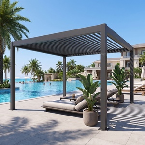 Pérgola Retráctil Moderna de Aluminio con Techo Enrollable, Cubierta Premium <span class=keywords><strong>para</strong></span> Patio - Product Image 6