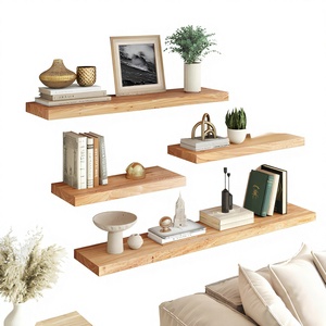 Étagère murale flottante rectangulaire en bois moderne et durable avec support <span class=keywords><strong>invisible</strong></span> pour le rangement domestique – Vente en gros fabricant - Product Image 1