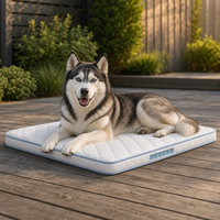 Matelas pour chien d'extérieur matelassé avec soutien à ressorts ensachés miniatures pour terrasse de jardin Golden Hour et grands chiens, personnalisable OEM