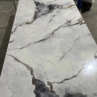 Paneles de Revestimiento de Pared con Protección UV, Láminas de PVC Ligeras con Aspecto de Mármol, Panel de Pared de Mármol UV, Fácil Instalación para Proyectos de Ingeniería