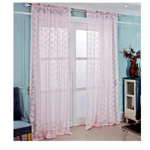 Avigers — rideaux transparents en dentelle à fleurs blanches, broderie florale de luxe, rideau Transparent, vente en gros, nouvelle collection - Product Image 4