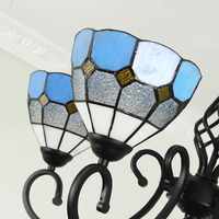Lustre suspendu design vintage 3/5/6/8 lumières multiples en verre, luminaires suspendus de luxe pour salon