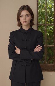 Женская куртка с воротником-лягушкой - Product Image 2