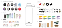 Bouteille d'eau isotherme en acier inoxydable 304 DAJI, unisexe, portable, anti-fuite, sans BPA, pour le camping, la randonnée en montagne