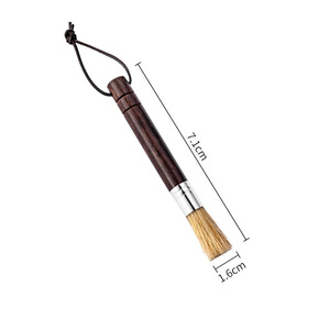 Brosse de nettoyage pour moulin à café, manche en bois massif, poils doux, pour le nettoyage des fentes de la machine à café - Product Image 2