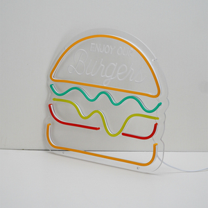 Letrero LED Personalizado Grande, Letrero de Neón <span class=keywords><strong>para</strong></span> Bar, Letrero de Neón Cailemeng, Exhibición <span class=keywords><strong>para</strong></span> Puesto de Hamburguesas y Sándwiches - Product Image 4