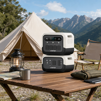 Station d'alimentation portable 1200W 1024Wh LiFePO4 MPPT avec onde sinusoïdale pure pour la maison, le camping en plein air et l'utilisation en camping-car