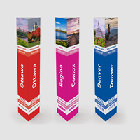Panneau triangulaire en A en plastique PVC imperméable avec impression numérique pour les affichages publicitaires promotionnels, les panneaux de fête et de jardin/ pelouse