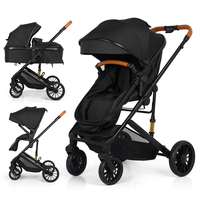 Poussette Bébé Luxe Pliable Bidirectionnelle en Métal pour Bébés de 0 à 3 Ans avec Cadre en Acier Inoxydable – Vente en Gros Usine
