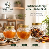 Pot en verre vide personnalisé avec logo, écologique et recyclable, 3 tailles, en forme de tomate, avec couvercle en aluminium, pour bougies, cosmétiques, aliments (Bolong)