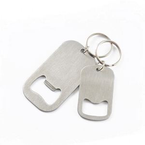 Metal Classic Beer Bottle Opener Keychain Blank Home Use Portable Bottle Opener Personalize Custom Hang Waist Can Opener <b>Keyring</b> - Product Image 1