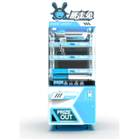 Machine à grue à monnayeur haut de gamme avec support en anglais pour console de jeu et jouets en centre commercial