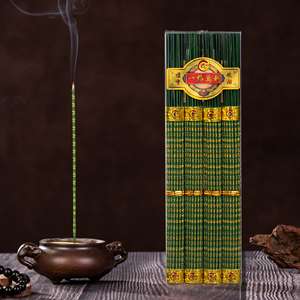 Vente directe usine – Porte-encens religieux en bois <span class=keywords><strong>de</strong></span> santal éco-responsable, fumée légère, avec petits mots porte-bonheur dorés – <span class=keywords><strong>Sagesse</strong></span> cosmique - Product Image 1