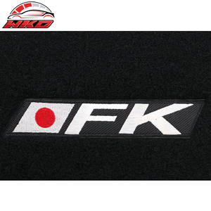 พรมปูพื้นรถยนต์ฮอนด้า ซีวิค ปี 16-21 สีดำ แบบกำมะหยี่ ขอบสีแดง พร้อม FK - Product Image 4