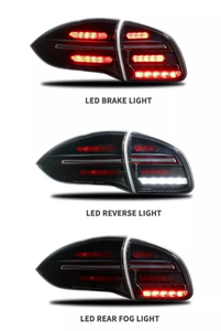 Pièce d'auto lampe à LED feu arrière pour Porsche Cayenne 958 2011 2012 2013 2014 assemblage de réglage dynamique des clignotants - Product Image 4