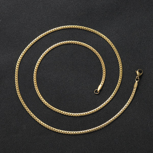 Chaîne en acier inoxydable NK cryptée de 3 mm, Collier Hip Hop en acier inoxydable, Collier de mode Tanjing Lijing - Product Image 3