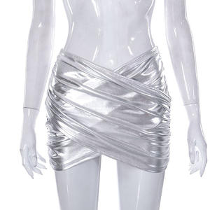 Nueva <span class=keywords><strong>Minifalda</strong></span> Plateada de Primavera Verano 2025, <span class=keywords><strong>Minifalda</strong></span> Sexy Ajustada para Mujer, Ropa de Calle para Discoteca, Minifaldas Y2k - Product Image 4
