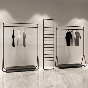 Tùy Chỉnh Vàng Kim Loại Treo Quần Áo Hiển Thị Kệ Sang Trọng Cửa Hàng May Mặc Phụ Kiện Cho Cửa Hàng Cửa Hàng Cửa Hàng Tùy Chỉnh Quần Áo Giá - Product Image 6