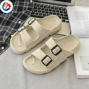 2024 mode chaude personnalisé oem logo liège hommes boucle sandales sandale <span class=keywords><strong>double</strong></span> boucle pantoufles - Product Image 5