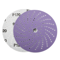 Disques de ponçage ronds abrasifs en alumine céramique personnalisés de 125mm 5 pouces 8 trous OEM et OBM pris en charge pour le métal et le bois