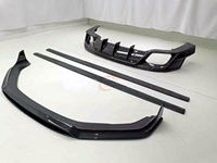 Kit carrosserie amélioré style OC en fibre de carbone sèche, comprenant lèvre avant, jupes latérales et diffuseur arrière, pour Porsche Panamera 976 2024+