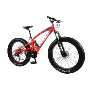 Marco de aleación de 26 pulgadas, 28 tamaños, neumático ancho, bicicleta de montaña, 21 velocidades con disco y sistema de frenos en V, horquilla de aleación de acero y aluminio - Product Image 1