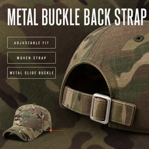 Casquettes de baseball en PVC camouflage en gros, six panneaux, visière incurvée, réglables, respirantes, unisexe adulte, commande en gros, stock disponible, faible MOQ - Product Image 3