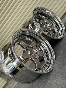 Jantes en alliage d'aluminium coulées à fond profond pour voiture de tourisme, finition chromée, 18 pouces, 5*120 PCD, ET22, largeur 9,5, neuves, personnalisées - Product Image 2