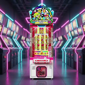 Machine à griffes commerciale à monnayeur, grande machine de <span class=keywords><strong>jeu</strong></span> d'arcade à poussoir de clés porte-bonheur, <span class=keywords><strong>jeu</strong></span> de grue à griffes, aire de jeux intérieure pour enfants - Product Image 1
