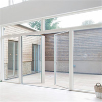 DAIYA Porte en verre cassé thermiquement avec double porte battante