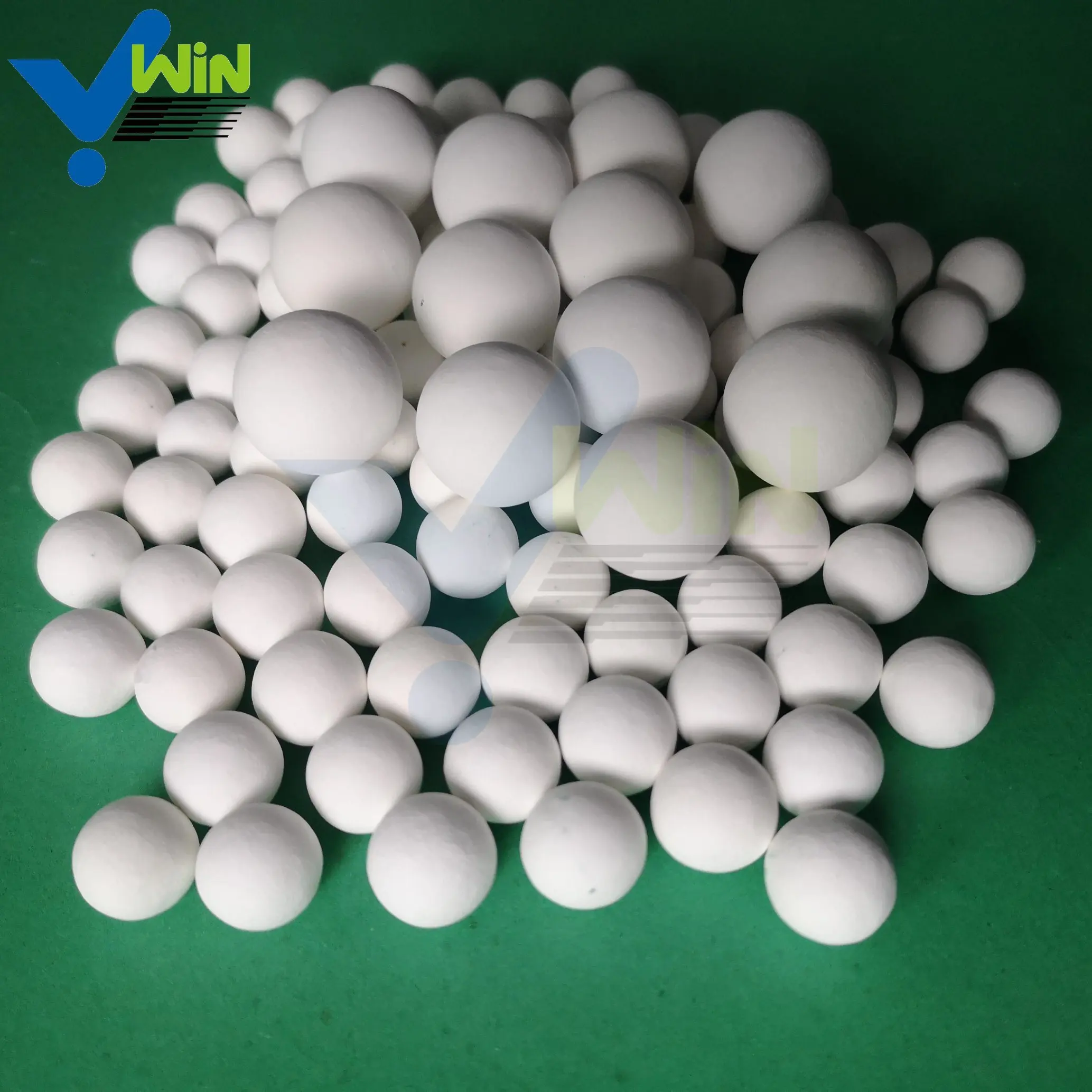 Zibo Win-Ceramic manufacturer produces support media inert alumina ceramic balls for the petrochemical industry
