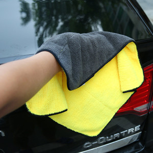 Serviettes de lavage pour polissage de voiture, microfibre pelucheuse, écologiques, épaisses et résistantes, en polyester, pour le lavage et le séchage, chiffon de nettoyage pour voiture, rapide - Product Image 4