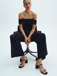 Sandalias de tacón medio grueso estilo hada a la moda ZA2026 de verano con una sola tira y punta abierta, sencillas para exteriores - Product Image 2