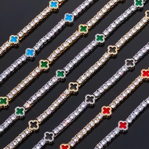 Premium <b>VVS</b> Moissanite Tennis <b>Chain</b> 925 Sterling Silver Iced Out Hip Hop Necklace for Men Women - Custom Bling Jewelry Pass Diam - Product Image 3