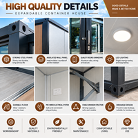 Maison modulaire de luxe préfabriquée standard AU à 2 étages, de haute qualité, pour jardin, conteneur extensible de 20 pieds, type « Granny »