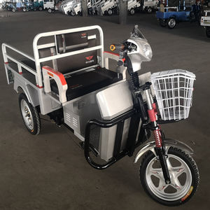 Bicicleta eléctrica de tres ruedas <span class=keywords><strong>para</strong></span> adulto, triciclo de carga y transporte de pasajeros, con mopa y volquete, nuevo estilo - Product Image 1