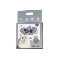 Litière pour chat en vrac, écologique, 99% sans poussière, litière pour chat au tofu, biodégradable et jetable aux toilettes