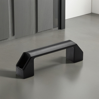 Poignée industrielle en bakélite en forme de U, contemporaine, avec finition polie pour armoire, commode, tiroir et mobilier d'extérieur