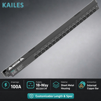 Série de PDU haute puissance KAILES (KLS) - PDU triphasé haute puissance 100A avec 18 prises pour applications industrielles