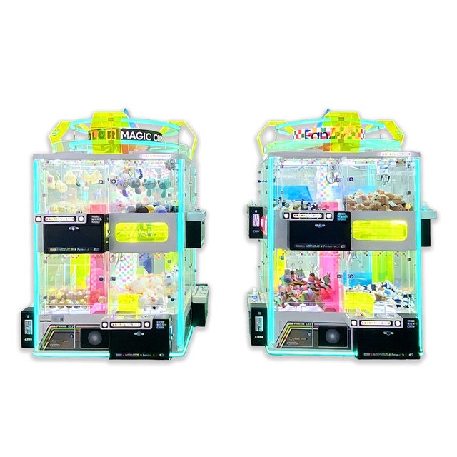 8-Station Color Magic Cube Claw Crane Machine Commercial Indoor Amusement Adjustable Win Rate Customizable Payment System