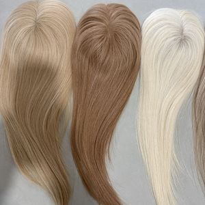 Tendencia 2026, Mono Topper Europeo para <span class=keywords><strong>Cabello</strong></span>, Sin Costuras, Color Rubio Degradado Personalizado, con Clips, Cierres de 3x5 y 5x6 para Mujeres Blancas - Product Image 3