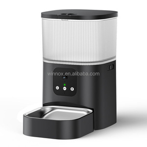 Best Seller a buon mercato prodotti per animali domestici 3L voce di colore nero alimentazione cibo per animali domestici Dispenser Wifi <span class=keywords><strong>App</strong></span> <span class=keywords><strong>Smart</strong></span> Ai Pet Feeder con fotocamera <span class=keywords><strong>App</strong></span> - Product Image 1