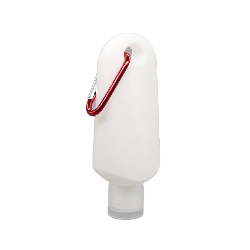 30ML 50ML 60ML vuota disinfettante per le mani titolare sapone bottiglia della catena chiave del gel di alcol bottiglie di plastica per disinfettare dispenser bottiglia