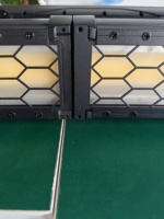 Projecteur LED Rétro Étanche DMX512 Effet Vintage Ambre Blanc Chaud pour Concerts Extérieurs, Mariages et Studios