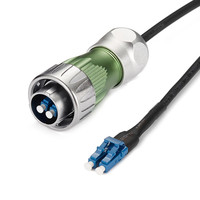IP67 étanche SC UPC Type câble électrique connecteur à fibre optique 5DB pour Cnlinko DH24 2PIN industriel pour CATV 4G 3G mâle/Fema